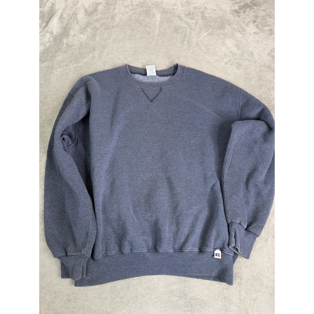Vintage 90s Russell Athletic Pullover Sweatshirt Men's Size XL Blue